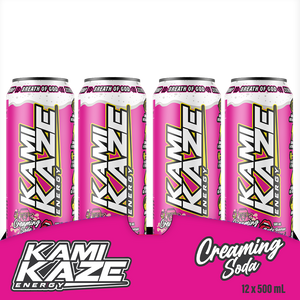 Kamikaze Creaming Soda Energy Drink 12 Pack