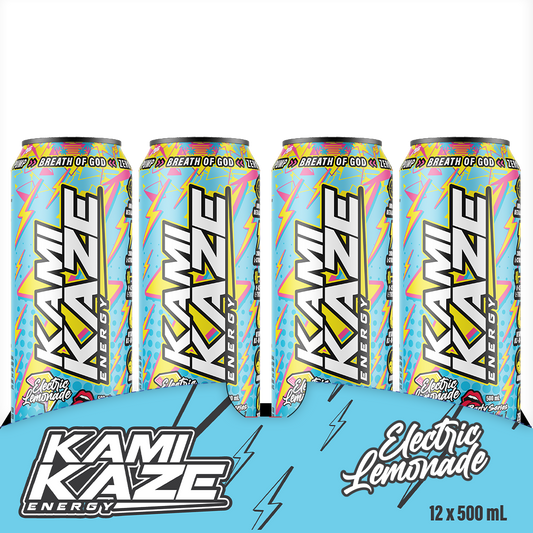 Kamikaze Electric Lemonade Energy Drink 12 Pack