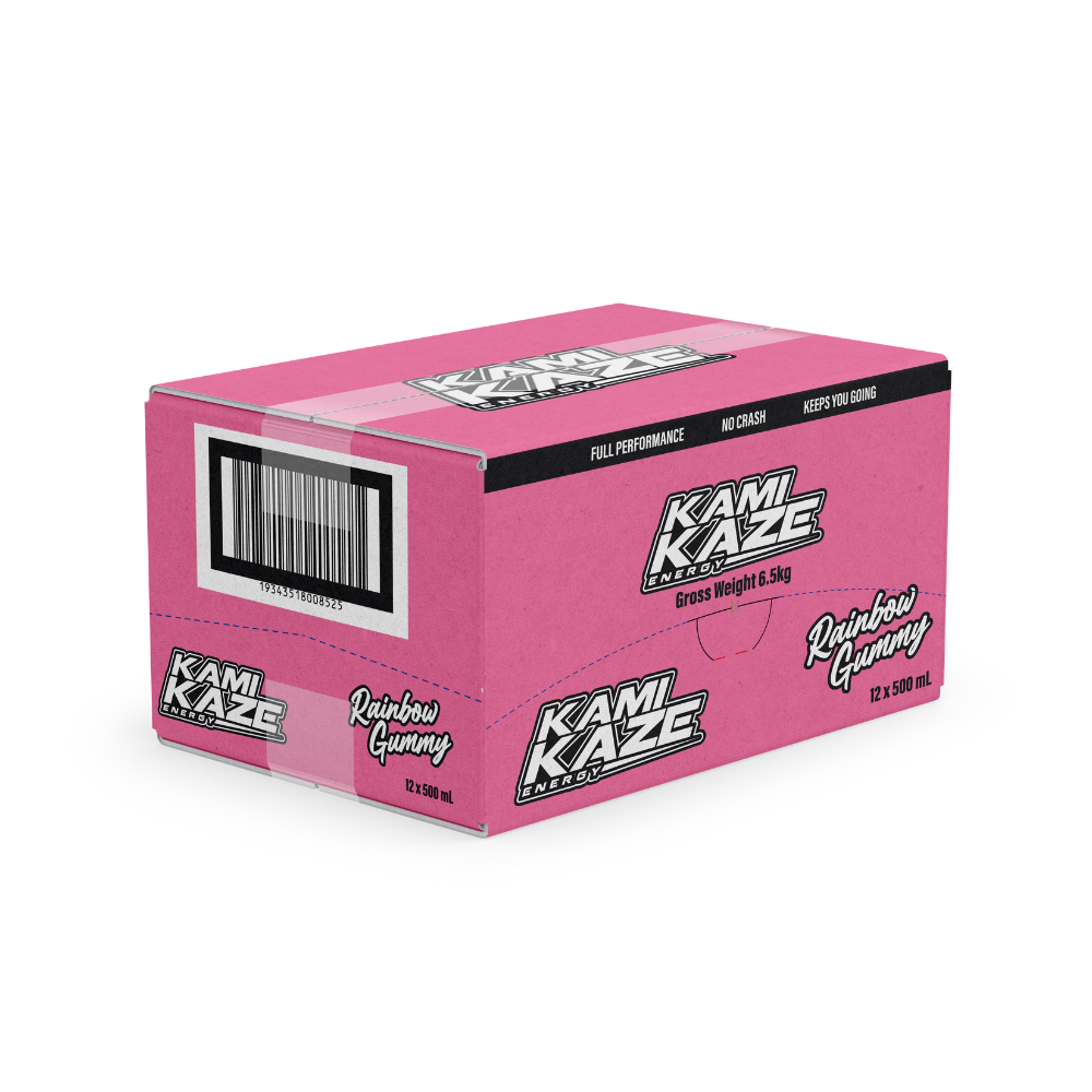 Rainbow Gummy - Kamikaze Energy Drink Can 12 Pack